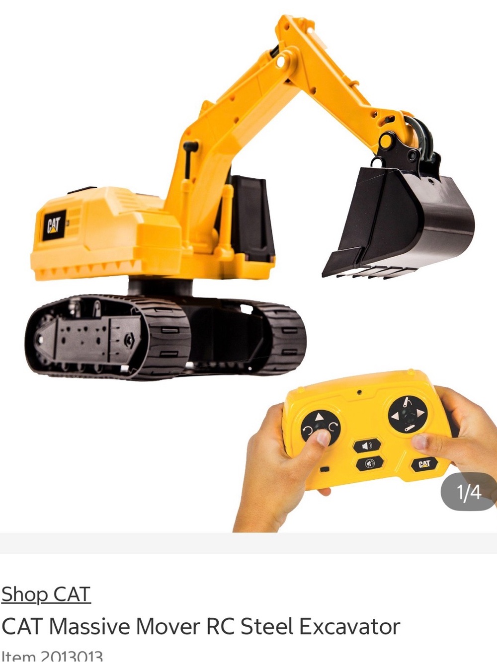 Cat massive mover Rc steel excavator rechargeable toy